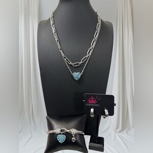 Necklace with Blue Heart Pendant